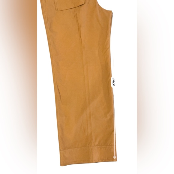 Horny Toad Khaki Tan Cropped Drawstring Cotton Blend Pants, Size 10 - Picture 14 of 14